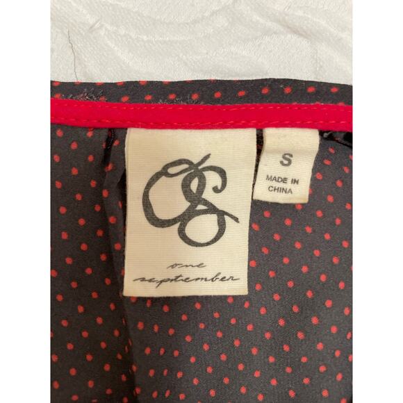 One September Unique Style Top, Aztec/tassels/polka dots, Small, long sleeve - Picture 3 of 5